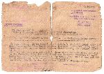 Pismo Niemieckiego Czerwonego Krzy�a ws. depozytu odnalezionego podczas ekshumacji zw�ok poleg�ego Stanis�awa G�owackiego wys�ane dn. 6 marca 1944 r. jego bratu Zygmuntowi G�owackiemu (dok. ze zb. rodzinnych).