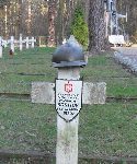Ppor. Zygmunt Kostiuk upami�tniony na jednej z mogi� zbiorowych cmentarza wojennego w Granicy (fot. udost�pni�: Krzysztof Go�dzik).