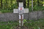 U�. Micha� Jankowiak upami�tniony na imiennej tablicy epitafijnej na cmentarzu wojennym w Granicy. Stan z dn. 12. 06. 2011 r. (fot. Krzysztof Bielawski / "Wirtualny Sztetl" - www.sztetl.org.pl).