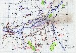 Szkic natarcia 37 ��czyckiego Pu�ku Piechoty w kierunku Bolimowa (autor: Gabriel S�dkowski).