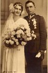 Por. J�zef Fedorowicz. – Fotografia �lubna Pelagii i J�zefa Fedorowicz�w, Brze�� n/Bugiem, 1934r. (fot. z pami�tek rodzinnych)