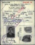 Karta identyfikacyjna uchod�cy wydana Mosesowi Bratsteinowi w 1948 r. przez Mi�dzynarodow� Organizacj� Uchod�c�w (�r�d�o: Arolsen Archives, sygn. DE ITS 3.1.1.1, 03010101 03 154, 66694526).