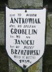 J�zef Brzozowski, upami�tniony na imiennej tablicy epitafijnej na wydzielonej kwaterze na cmentarzu rzymskokatolickim w Juliopolu.