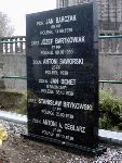 J�zef Bartkowiak upami�tniony na tablicy nagrobnej - cmentarz wojenny Dobrzelin.