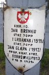 Jan Brenko, upami�tniony na imiennej tablicy epitafijnej na kwaterze wojennej na cmentarzu rzymskokatolickim w Rybnie. Stan z 2005r.