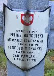 Feliks Borgulski (Brogulski), upami�tniony na imiennej tablicy epitafijnej na kwaterze wojennej na cmentarzu rzymskokatolickim w Rybnie. Stan z 2005r.
