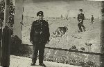 Bronis�aw Kwiatkowski jako funkcjonariusz S�u�by Ochrony Kolei, po 1945 r. (fot. ze zb. rodzinnych).