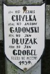 Antoni Gadomski, upami�tniony na imiennej tablicy epitafijnej na wydzielonej kwaterze na cmentarzu rzymskokatolickim w Juliopolu.