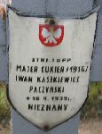 Iwan Kaszkiewicz, upami�tniony na imiennej tablicy epitafijnej na kwaterze wojennej na cmentarzu rzymskokatolickim w Rybnie. Stan z 2005r.