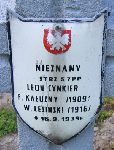 Wac�aw Lesi�ski, upami�tniony na imiennej tablicy epitafijnej na kwaterze wojennej na cmentarzu rzymskokatolickim w Rybnie. Stan z 2005r.