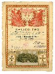�wiadectwo uko�czenia Szko�y Podoficerskiej 68 Pu�ku Piechoty przez Franciszka Chlebowskiego wystawione 23 marca 1934 r. (dok. ze zb. rodzinnych).