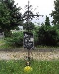 - Tablica epitafijna na krzy�u mogi�y J�zefa Go�ka w kwaterze wojskowej zmar�ych od ran �o�nierzy wrze�nia 1939r. - Cmentarz Rzymskokatolicki pw. �w. Antoniego w �odzi, ul. Solec 11 - „Mania”. Krzy� na mogile zosta� umieszczony przez najbli�sz� rodzin� poleg�ego.  (fot. Zbigniew Adamas)