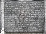 Czes�aw Olejniczak upami�tniony na jednej z trzynastu imiennych zbiorczych tablic pami�tkowych w obr�bie kwatery wojennej na cmentarzu parafialnym w Kutnie, ul. Cmentarna. Stan z dn. 23. 10. 2011 r. (fot. Wies�aw Paluchowski).