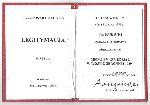 Legitymacja Medalu "Za udzia� w wojnie obronnej 1939" nadanego Tomaszowi Kubickiemu na mocy postanowienia Prezydenta Rzeczypospolitej Polskiej z 8 czerwca 1998 r. (dok. ze zb. rodzinnych).