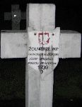 J�zef Urbaniak upami�tniony na imiennej tabliczce epitafijnej na jednej z mogi� zbiorowych cmentarza wojennego w Sochaczewie - Trojanowie, Al. 600-lecia. Stan z dn. 18 maja 2005 r. (fot. Marcin Prengowski).