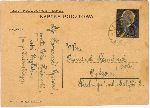 Karta pocztowa adresowana do Franciszka Kowalczyka w Bydgoszczy nadana 17 lipca 1939 r. z poczty w Solcu Kujawskim przez mjr. Ryszarda Korza�skiego, s. 1 (dok. udost�pniony Redakcji Portalu przez Pani� Krystyn� Kowalczyk; obecnie w zbiorach Muzeum Ziemi Sochaczewskiej i Pola Bitwy nad Bzur�).
