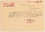 Pismo Referatu Spraw Inwalidzkich Starostwa powiatowego Bydgoskiego z 11 listopada 1946 r. do Zofii Kowalczyk zam. w Bydgoszczy ws. �wiadk�w powo�ywanych w post�powaniu o uznanie za zmar�ego Franciszka Kowalczyka, jednego z 50 �o�nierzy Bydgoskiego Batalionu Obrony Narodowej rozstrzelanych przez hitlerowc�w w Sochaczewie-Boryszewie we wrze�niu 1939 r. (dok. udost�pniony Redakcji Portalu przez Pani� Krystyn� Kowalczyk; obecnie w zbiorach Muzeum Ziemi Sochaczewskiej i Pola Bitwy nad Bzur�).