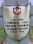 Stanis�aw Jackowski, upami�tniony na imiennej tablicy epitafijnej na kwaterze wojennej na cmentarzu rzymskokatolickim w Rybnie. Stan z 2005r.