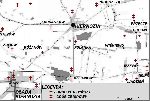 Rekonstrukcja mapy(szkicu) mogi� polowych �o�nierzy wrze�nia w gminie Kiernozia oraz dwie mogi�y w miejscowo�ci Osiek, przed ekshumacj� i przeniesieniem na Cmentarz Wojskowy w Kiernozi, w czerwcu 1940r. - �r�d�o: „ROCZNIKI �OWICKIE” Tom VII, �owicz 2009, s.148.(mapka S. Pe�ki)