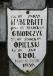Stanis�aw Opielski, upami�tniony na imiennej tablicy epitafijnej na wydzielonej kwaterze na cmentarzu rzymskokatolickim w Juliopolu.