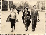 Piotr Kubiak z �on� Joann� (w �rodku) i siostr� Wiktori� ok. 1935/1936 r. najprawdopodobniej w Poznaniu (fot. ze zb. rodzinnych; autor nieznany).