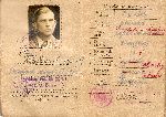 Ksi��eczka wojskowa strz. Henryka Trzaskowskiego wydana 10 stycznia 1950 r. w �ychlinie przez Rejonow� Komend� Uzupe�nie� w Kutnie, w oparciu o kt�r� zosta� przeniesiony do rezerwy (dok. ze zb. rodzinnych, udost�pni�: Gabriel S�dkowski).