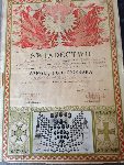 �wiadectwo uko�czenia Szko�y Podoficerskiej w 57 Pu�ku Piechoty Wielkopolskiej Karola II Kr�la Rumunii w Poznaniu przez st. strz. Antoniego W�c�awka wystawione 4 marca 1939 r. (dok. ze zb. rodzinnych).
