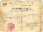 Karta rzemie�lnicza nr 673 wydana Janowi Myszkierowi dn. 12 stycznia 1935 r. przez Starost� Powiatowego Ko�cierskiego (dok. ze zb. rodzinnych).