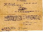 Odpis pisma Biura Informacyjnego Polskiego Czerwonego Krzy�a w Warszawie z dn. 2 grudnia 1940 r. ws. poszukiwania Jana Myszkiera przes�ane w za��czeniu do pisma Sekcji Informacyjnej Niemieckiego Czerwonego Krzy�a w �odzi z dn. 17 grudnia 1940 r. skierowanego do jego �ony Zofii Myszkier w Wysinie (dok. ze zb. rodzinnych).