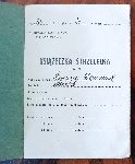 Ksi��eczka strzelecka ckm wydana strz. Edmundowi ��cznemu w trakcie s�u�by wojskowej w kompanii ckm 61 pu�ku piechoty (dok. ze zb. rodzinnych).