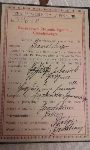 �wiadectwo Z�o�enia Egzaminu Czeladniczego dla zawodu kowalskiego przez J�zefa Urbaniaka wystawione 19 marca 1931 r. przez Izb� Rzemie�lnicza w Poznaniu, s. 1 (dok. ze zb. rodzinnych).