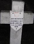 Jan Moskalik, upami�tniony na imiennej tablicy epitafijnej na cmentarzu wojennym w Sochaczewie - Trojanowie, Al. 600-lecia. Stan z 2005 r.