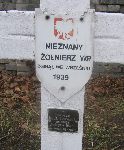 Jan Wolnikowski, upami�tniony na imiennej tablicy epitafijnej na cmentarzu wojennym w Sochaczewie - Trojanowie, Al. 600-lecia. Stan z 2005 r.