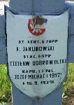 Antoni Jakubowski, upami�tniony na imiennej tablicy epitafijnej na kwaterze wojennej na cmentarzu rzymskokatolickim w Rybnie. Stan z 2005r.