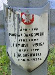 Stanis�aw Gudarowski, upami�tniony na imiennej tablicy epitafijnej na kwaterze wojennej na cmentarzu rzymskokatolickim w Rybnie. Stan z 2005r.