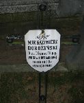 Kazimierz Doro�y�ski, upami�tniony na imiennej tablicy epitafijnej w obr�bie kwatery wojennej na cmentarzu rzymskokatolickim w Mistrzewicach Nowych.