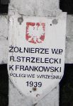 Kazimierz Frankowski, upami�tniony na imiennej tablicy epitafijnej na cmentarzu wojennym w Sochaczewie - Trojanowie, Al. 600-lecia. Stan z 2005 r. 
