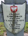 Alfons Kanisch, upami�tniony na imiennej tablicy epitafijnej na kwaterze wojennej na cmentarzu rzymskokatolickim w Rybnie. Stan z 2005r.