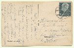 Rewers karty pocztowej wys�anej przez Wac�awa Dom�a�a do rodzic�w z Trok�w na Wile�szczy�nie dn. 20 lipca 1938 r. (dok. ze zb. rodzinnych).