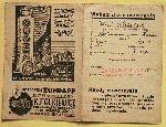 Karta rowerowa J�zefa Ksi��yka wydana 28 stycznia 1938 r. przez Zarz�d Gminny w Nowym Mie�cie nad Wart� (dok. ze zb. rodzinnych).