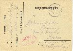 Rewers karty pocztowej z �yczeniami �wi�tecznymi wys�anej dn. 10 grudnia 1939 r. przez kpt. Edwarda Mamunowa z Oflagu VII A Murnau do szwagrostwa Romockich w Kro�nie (dok. ze zb. rodzinnych).
