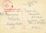 Rewers karty pocztowej z zawiadomieniem o pobycie w obozie jenieckim w Krakowie-D�biu wys�anej dn. 16 listopada 1939 r. przez kpt. Edwarda Mamunowa do szwagra Edmunda Romockiego w Kro�nie (dok. ze zb. rodzinnych).