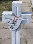Tabliczka epitafijna Micha�a Kaski na kwaterze wojennej w Sochaczewie, ul. Traugutta (fot. 2005).