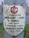 Franciszek B�barz, upami�tniony na imiennej tablicy epitafijnej na kwaterze wojennej na cmentarzu rzymskokatolickim w Rybnie. Stan z 2005r.