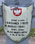 M. Redlich (Redlicz), upami�tniony na imiennej tablicy epitafijnej na kwaterze wojennej na cmentarzu rzymskokatolickim w Rybnie. Stan z 2005r.