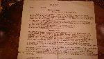 Odpis Postanowienia S�du Grodzkiego w Lesznie z dn. 5 listopada 1947 r. w sprawie o stwierdzenie zgonu J�zefa Zygmunta Mehra (dok. ze zb. rodzinnych).