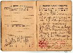 Ksi��eczka wojskowa Edmunda Napiera�y wydana po zako�czeniu II wojny �wiatowej przez Wojskow� Komend� Rejonow� nr 1 R.K.U. Rzepin, s. 6-7 (dok. ze zb. rodzinnych).