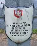 Aleksy Ma�kowiak, upami�tniony na imiennej tablicy epitafijnej na kwaterze wojennej na cmentarzu rzymskokatolickim w Rybnie. Stan z 2005r.