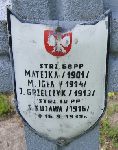 Stefan Kujawa, upami�tniony na imiennej tablicy epitafijnej na kwaterze wojennej na cmentarzu rzymskokatolickim w Rybnie. Stan z 2005r.