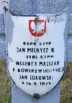 Jan Sakowski (Sokowski), upami�tniony na imiennej tablicy epitafijnej na kwaterze wojennej na cmentarzu rzymskokatolickim w Rybnie. Stan z 2005r.